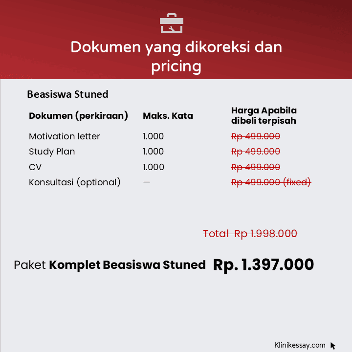 Komplet Beasiswa Klinik Essay